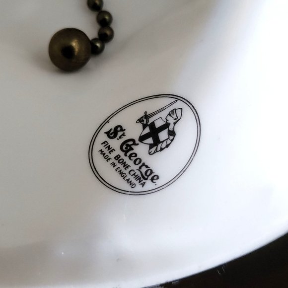 Vintage St. George Fine Bone China Bell Ferns Gold Trim, Plant Lover, Guest Room - Picture 7 of 7